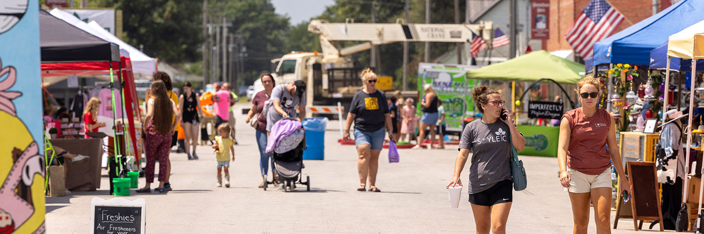 Local festival goers