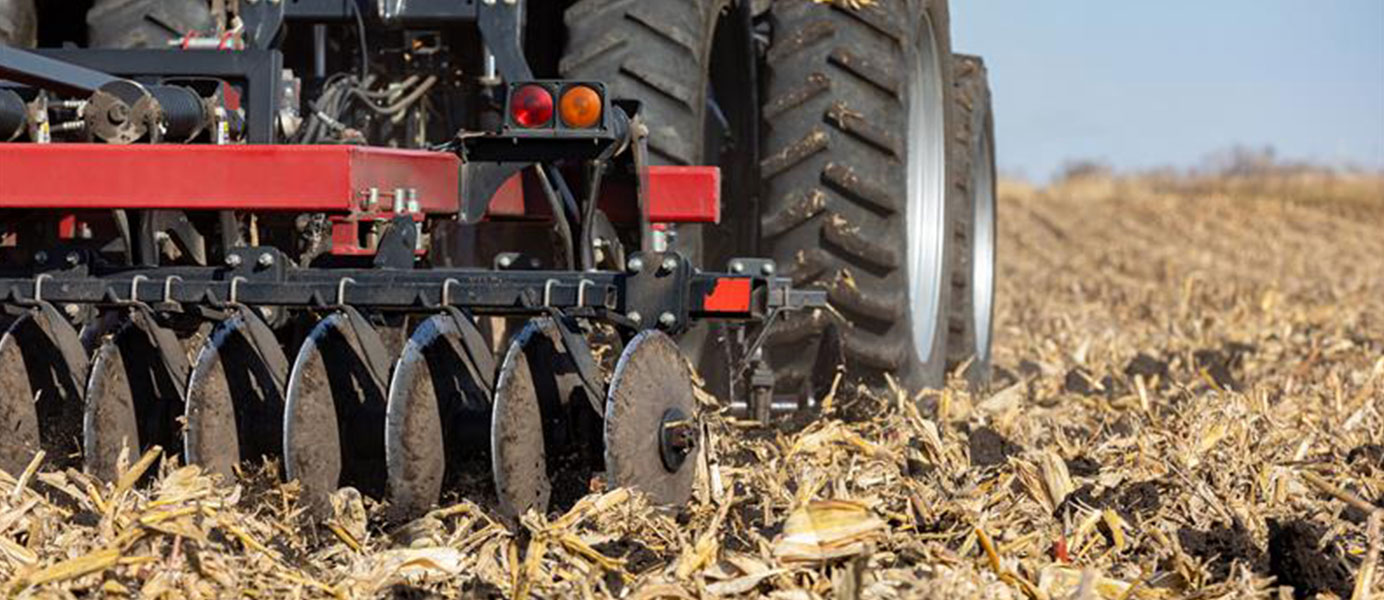 Fall tillage in a field