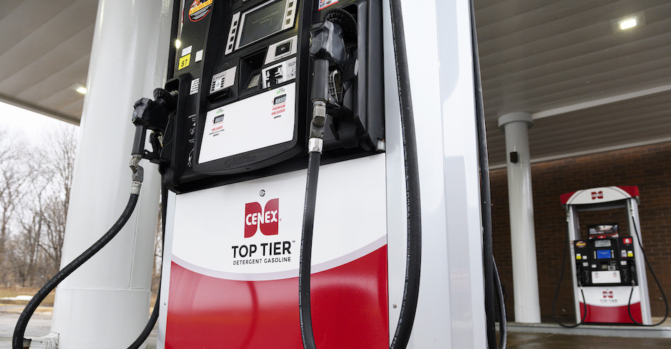 Cenex Top Tier gas pump