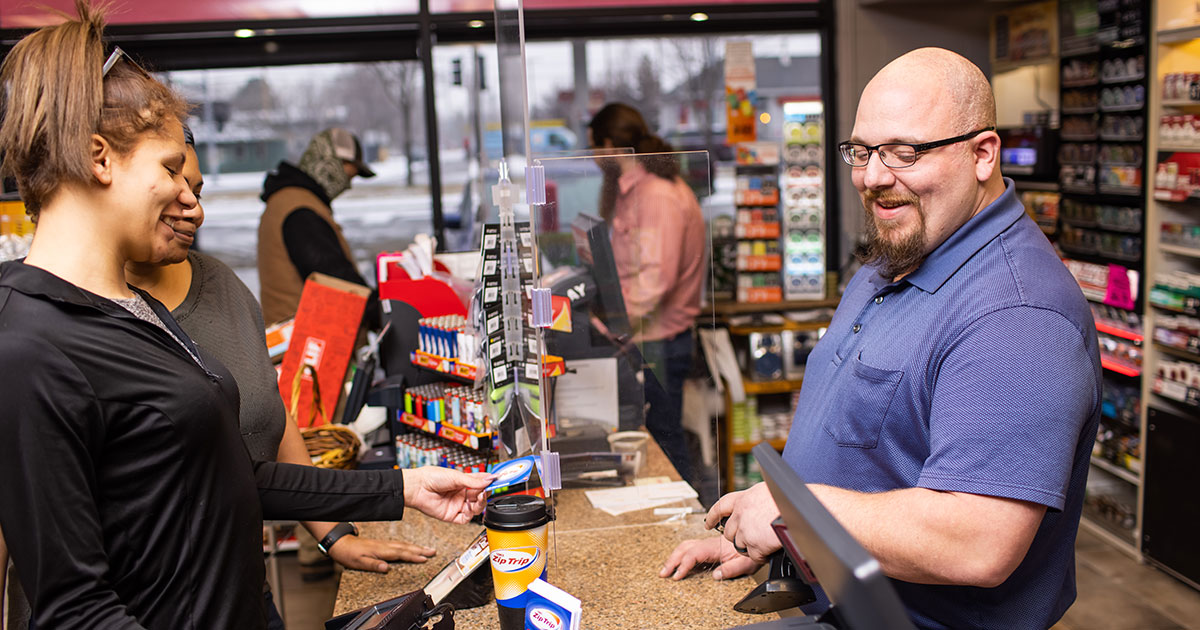 Customers at a C-store