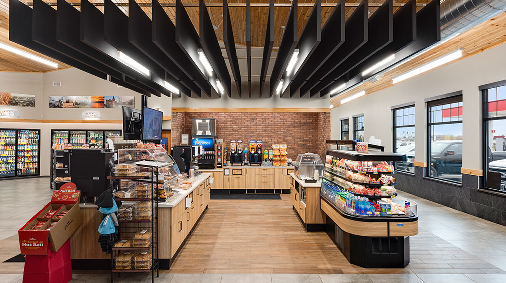 Interior of a convenience store