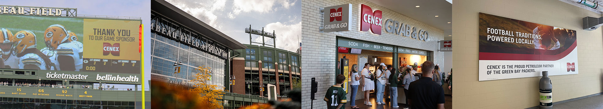 Lambeau Field, Cenex collage
