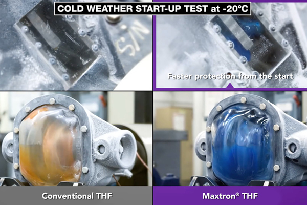 Maxtron THF+ cold weather start-up test